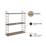 Zidna polica Armoni 3'lü - Sacramento