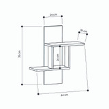 Zidna polica Mlin – Bijeli