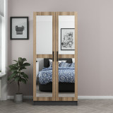 Ormar Kale Mirror Antracit Hrast - 210