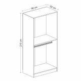 Ormar Kale Plus membrana Antracit - 210