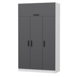 Ormar Minar 3 Kapak 2 Čekmeče 235 - Bijela, Antracit