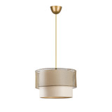 Stropna svjetiljka Torta Metal - krem, zlatna