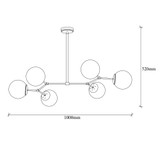 Stropna svjetiljka Damar - 6321