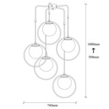 Stropna svjetiljka Dolunay - 4511 Stropna svjetiljka Dolunay - 4511