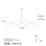 Stropna svjetiljka Fazli - 10485
