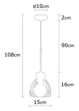 Stropna svjetiljka  Kemah - N-1234