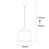 Stropna svjetiljka Sağlam - 3725
