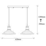 Stropna svjetiljka Sağlam - 3776