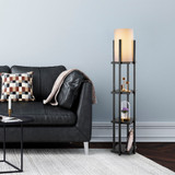 Podna lampa 7111 - Crna