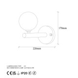 Zidna lampa Domino - 11033