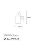 Zidna lampa Duzsuz - 13140