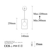 Zidna lampa Geometrija - 11110