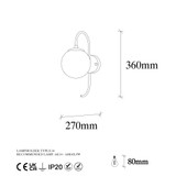 Zidna lampa Dragulj - 10565