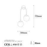 Zidna lampa Dragulj - 10570