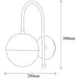 Zidna lampa Karsor - 3300