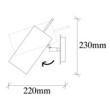 Zidna lampa Kem - 6381