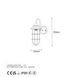 Zidna lampa Mahoni - 13205