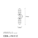 Zidna lampa Mahoni - 13207
