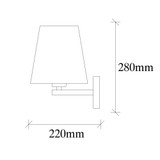 Zidna lampa Profil - 4662