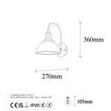 Zidna lampa Varzan - 10845