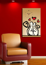 Ukrasni zidni sat od platna 5070CS-43