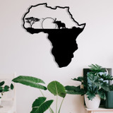 Dekorativni metalni zidni pribor Afrikanac 1