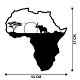 Dekorativni metalni zidni pribor Afrikanac 1