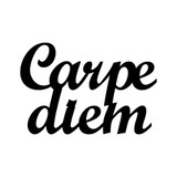 Dekorativni metalni zidni pribor Carpediem 1 - Crna