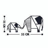 Dekorativni metalni zidni pribor slon 3