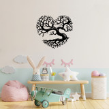 Dekorativni metalni zidni pribor Stablo srca
