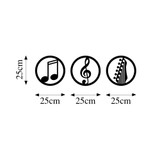Dekorativni metalni zidni pribor Samo muzika - 295