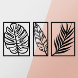 Dekorativni metalni zidni pribor Leaf2 Metalni dekor