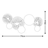 Dekorativni metalni zidni pribor Metal Art