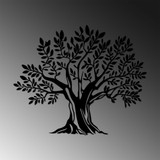 Dekorativni metalni zidni pribor Monumentalno drvo 19