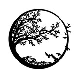 Dekorativni metalni zidni pribor Noć