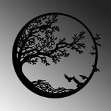 Dekorativni metalni zidni pribor Noć