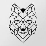 Dekorativni metalni zidni pribor Wolf2 Metalni dekor
