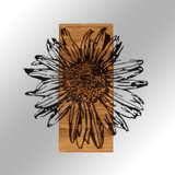 Ukrasni drveni zidni pribor tratinčica