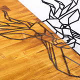 Ukrasni drveni zidni pribor Jelen1