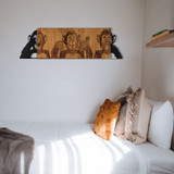 Ukrasni drveni zidni pribor Nisam vidio nisam čuo ne znam