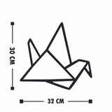 Ukrasni drveni zidni pribor Oragami