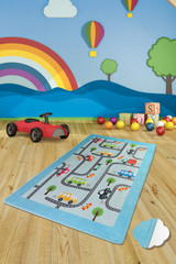 Tepih (100 x 160)  Automobili za bebe