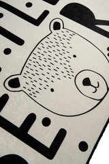 Tepih (100 x 160) Mali medvjedić - Bijeli