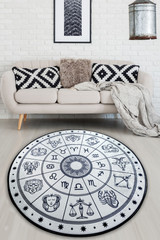 tepih (140 cm)  Horoskop Beyaz 140X140