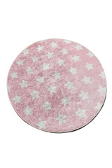 tepih (140 cm) Yıldız - Ružičasta