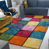 Tepih (160 x 230) Renkli Kare