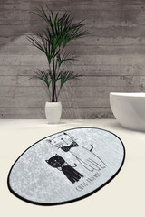 tepih (60 x 90)  Litlle Cats Oval DJT