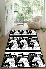 Tepih (80 x 150) Bijele mačke