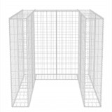 Gabionska ograda za kantu za otpad od čelika 110 x 100 x 120 cm