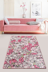 tepih (100 x 300)  Rosa - Ružičasta